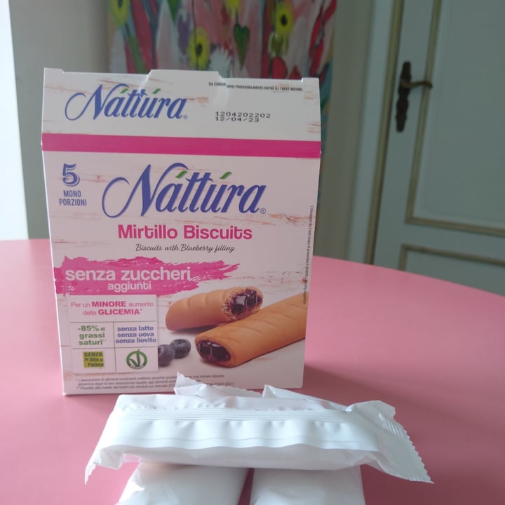 photo of Nattura mirtillo biscuits shared by @danidemartini on  23 Jun 2022 - review