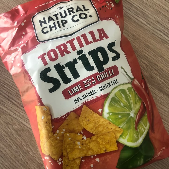 photo of The Natural Chip Co. Tortilla Strips Lime Chilli shared by @nicoletoomey on  15 Oct 2022 - review