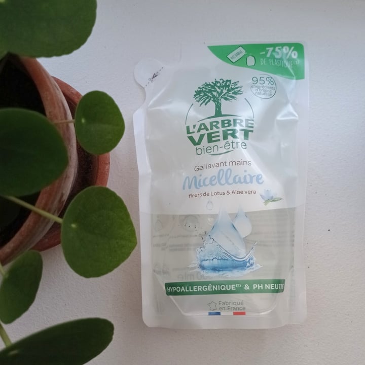 photo of L'Arbre Vert Gel lavant main micellaire fleur de lotus & aloé véra shared by @koyott on  27 Nov 2022 - review