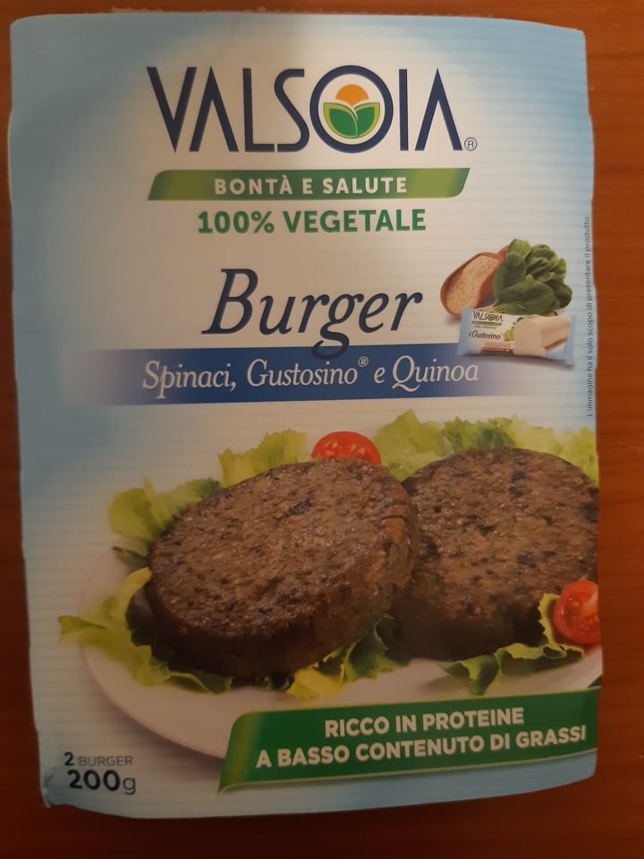 review photo of Valsoia Burger spinaci, gustosino e quinoa shared by @vegale12 on 25 Apr 2022 - review