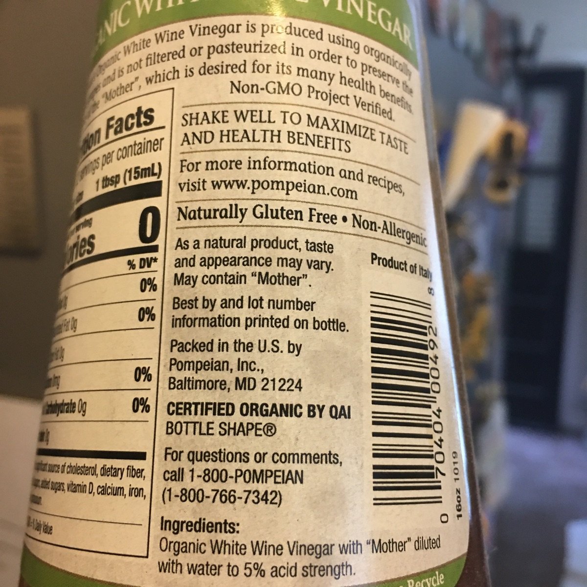 Pompeian White Wine Vinegar Reviews abillion