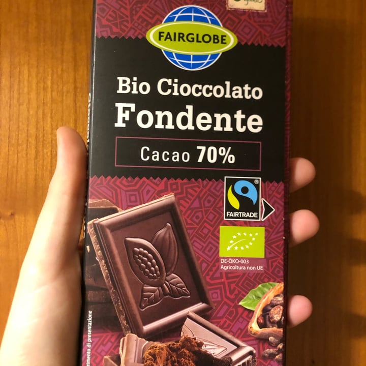 photo of Fairglobe Cioccolato Fondente Cacao 70% shared by @margheritapalagi on  16 Sep 2022 - review
