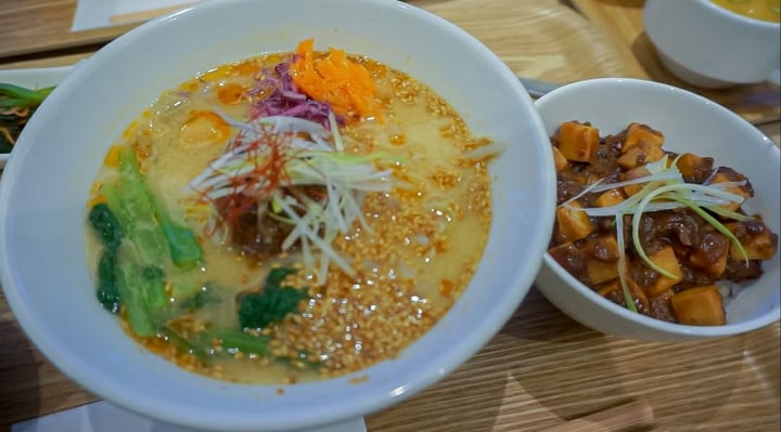 photo of T's TanTan - Tokyo Station Keiyo Street Golden Sesame Ramen and Mapo Spicy Tofu set shared by @japh8th on  01 Apr 2020 - review