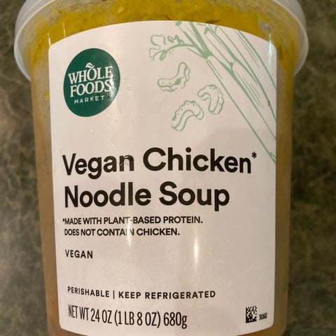 Whole Foods Market Vegan chicken noodle Soup Reviews