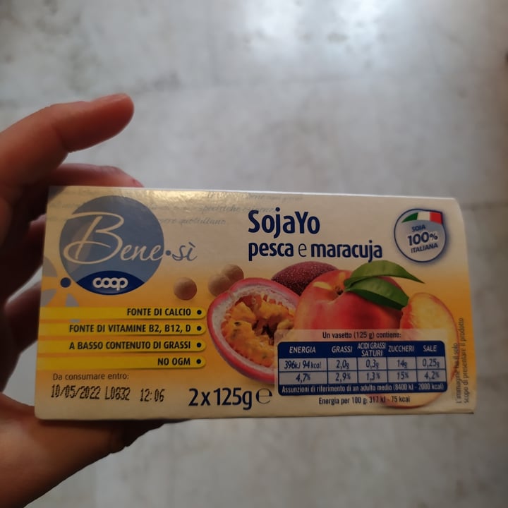photo of Bene.Si coop Soja Yo pesca e maracuia shared by @viniacava on  12 Apr 2022 - review