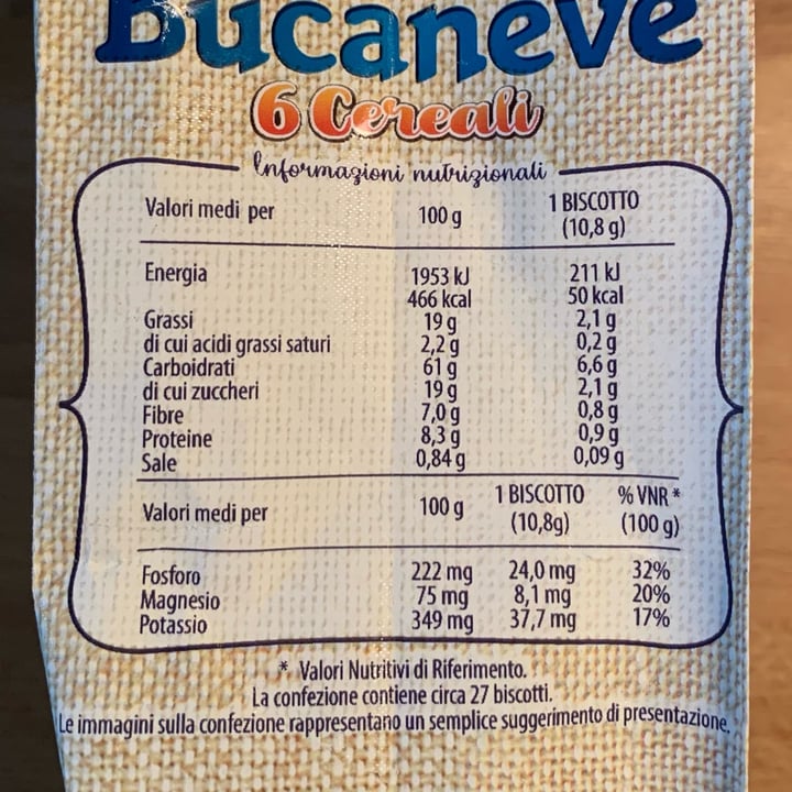 review photo of Bucaneve Bucaneve 6 Cereali In Sacchetto shared by @vegamomo on 01 May 2022 - review