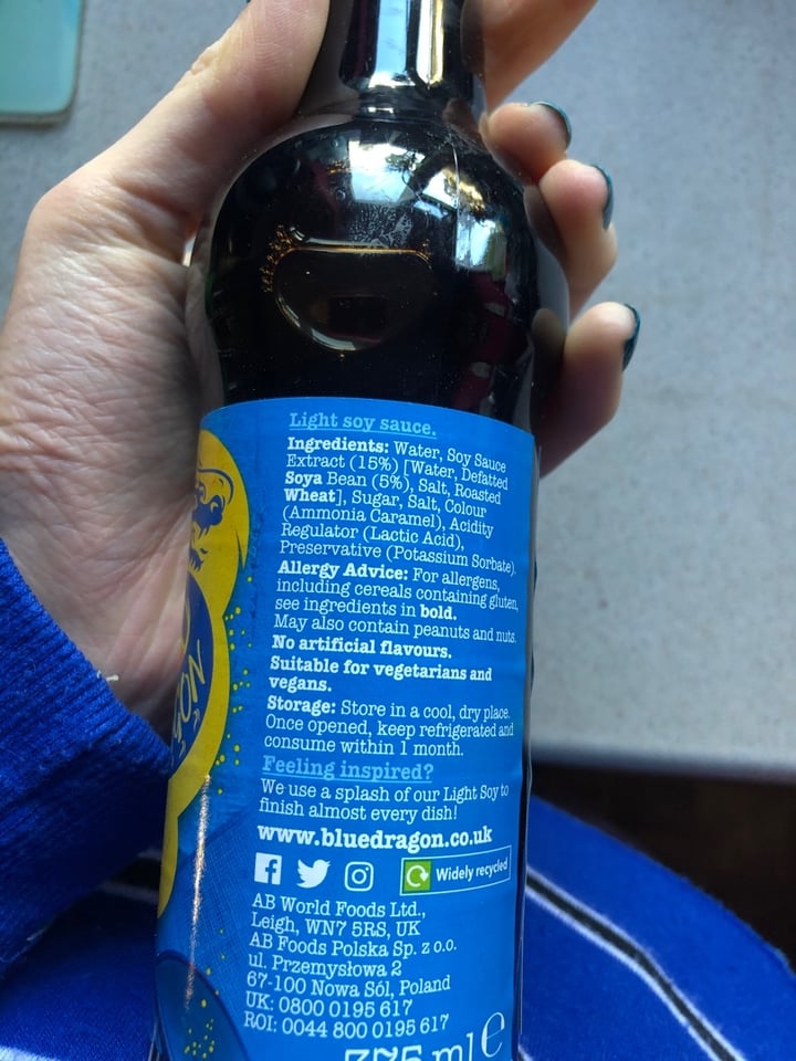 review photo of Blue Dragon Light soy sauce shared by @elwa21 on 18 Jan 2020 - review