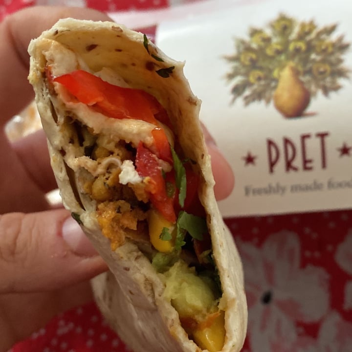 photo of Pret A Manger Falafel, Avo & Chipotle Salad Wrap shared by @vegansuttonmama on  05 Oct 2022 - review