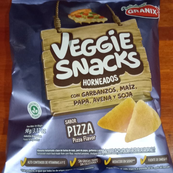 review photo of Granix Veggie Snacks sabor Pizza shared by @amorvegetal on 01 Jul 2022 - review
