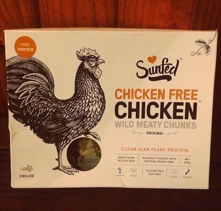 photo of Sunfed Sunfed® Chicken Free Chicken™ Wild Meaty Chunks shared by @primatelady on  22 Jul 2019 - review