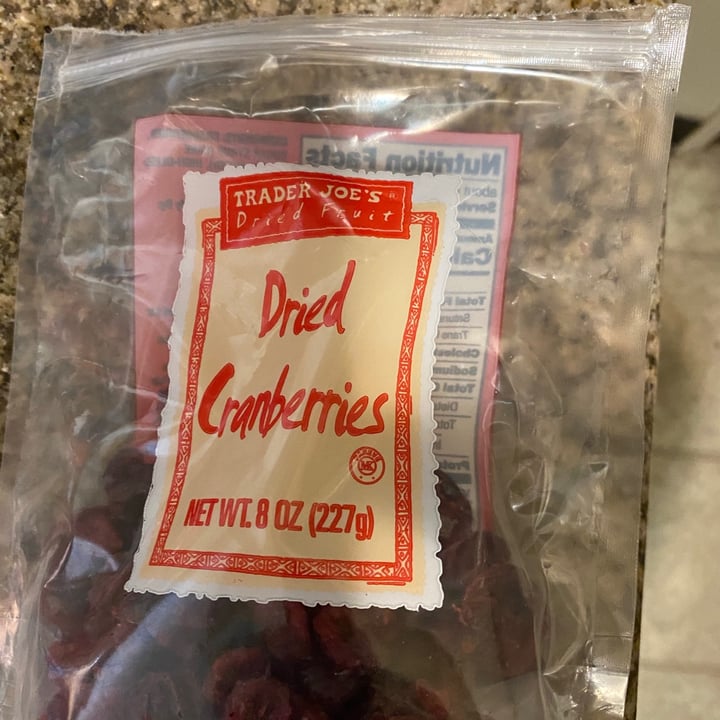 photo of Trader Joe's Dried Cranberries shared by @genellep on  26 Feb 2021 - review