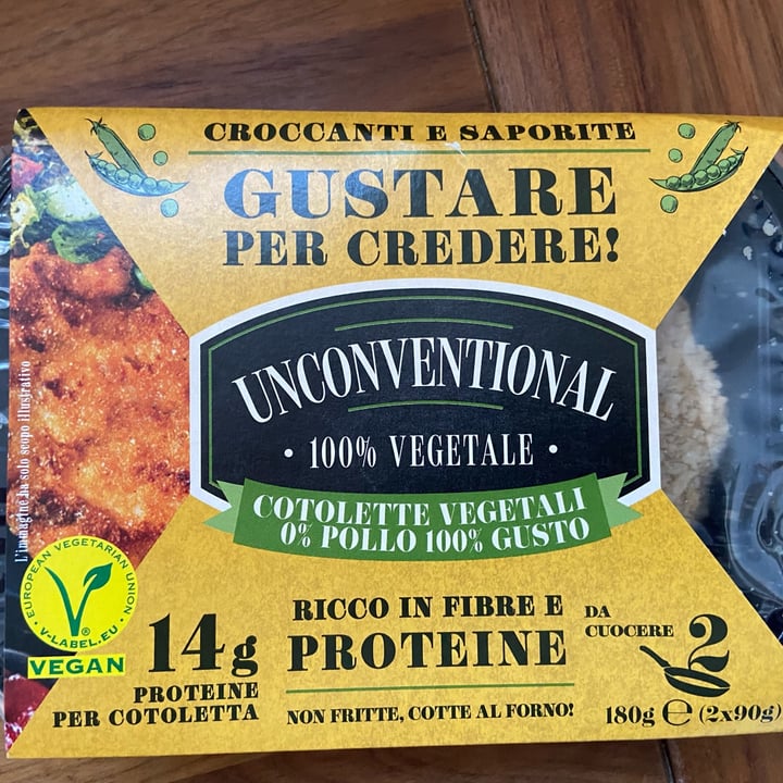 photo of Unconventional Cotolette Vegetali 0% Pollo 100% Gusto shared by @giuliapelli on  27 Nov 2022 - review