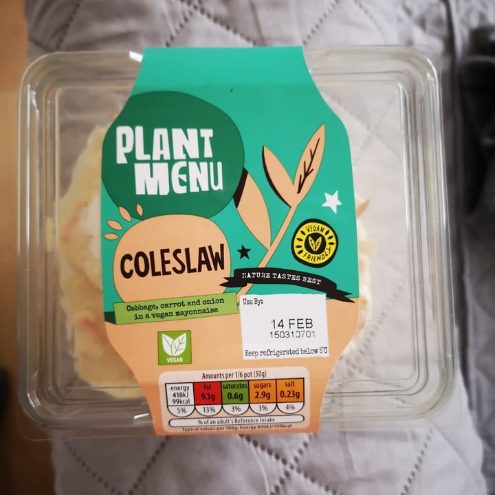photo of Plant Menu Coleslaw shared by @yumustaine on  15 Feb 2021 - review