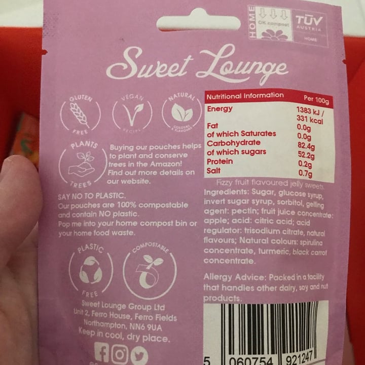 photo of Sweet lounge fizzy vegan fruity bears shared by @jenny2021 on  18 Jul 2022 - review