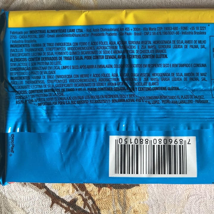 review photo of Liane wafer chocolate branco shared by @lnpentagna on 10 May 2022 - review