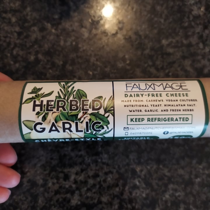 photo of Fauxmage Herbed Garlic Chèvre-Style Cashew Cheese shared by @ryguy on  31 Jul 2020 - review