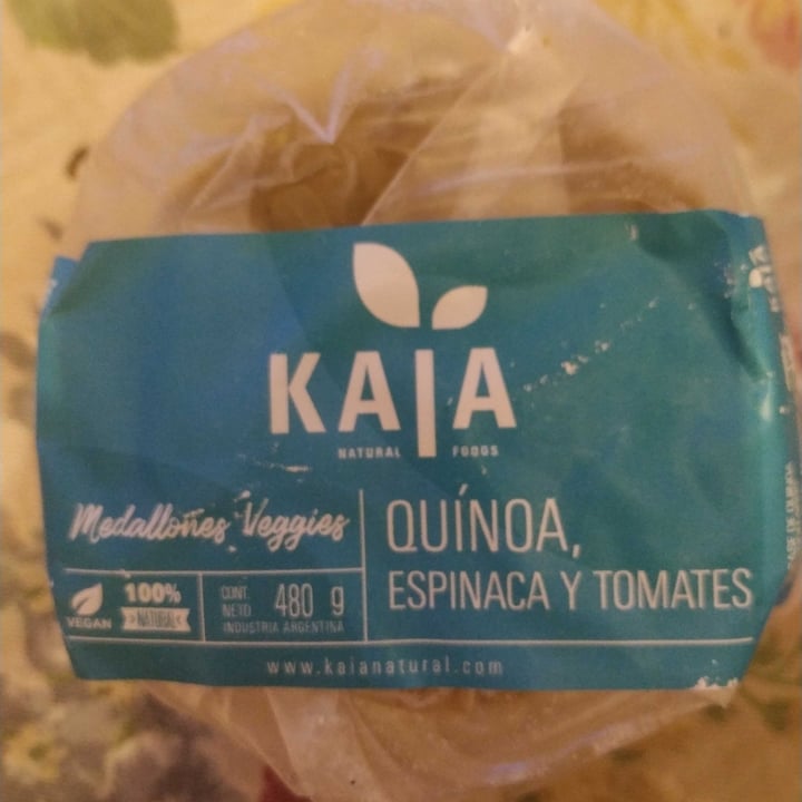 photo of Kaia Natural Foods Medallones de Quínoa, Espinaca y Tomates shared by @love4animals on  09 Dec 2020 - review