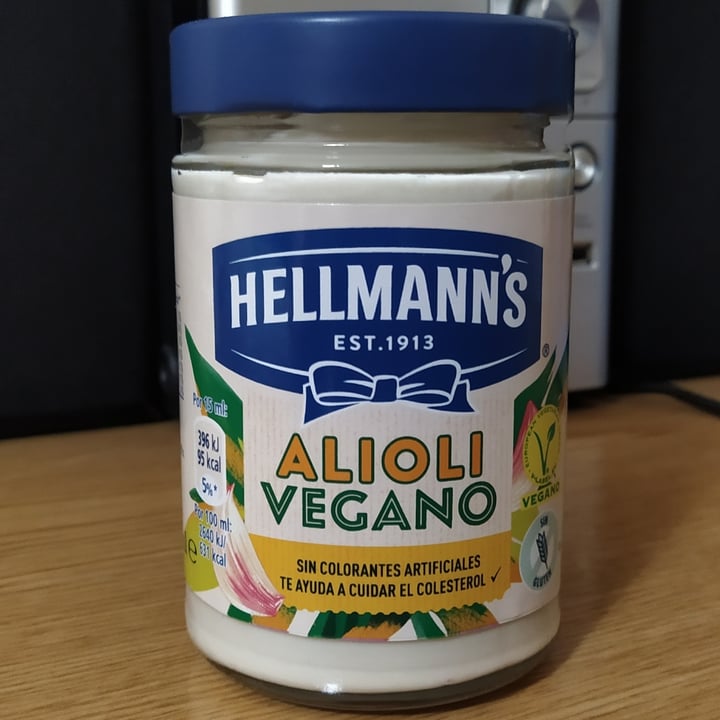 review photo of Hellmannâs Alioli vegano shared by @vegan-ana on 25 Jul 2021 - review