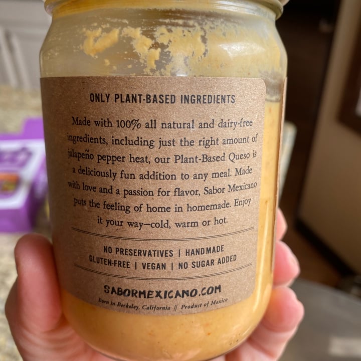 photo of Sabor Mexicano Original Plant Based Queso shared by @erose13 on  03 Apr 2022 - review