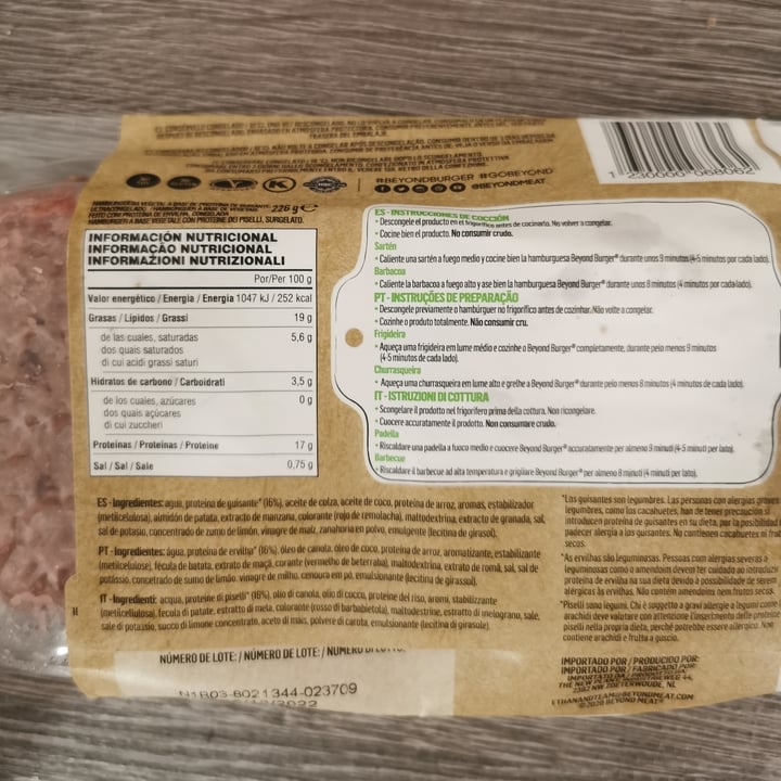 review photo of Beyond Meat Beyond Burger Plant-Based Patties shared by @jumbino on 19 Jul 2022 - review