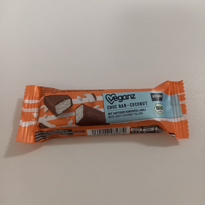 photo of Veganz Choc Bar Coconut shared by @elisabbatini on  13 Aug 2022 - review