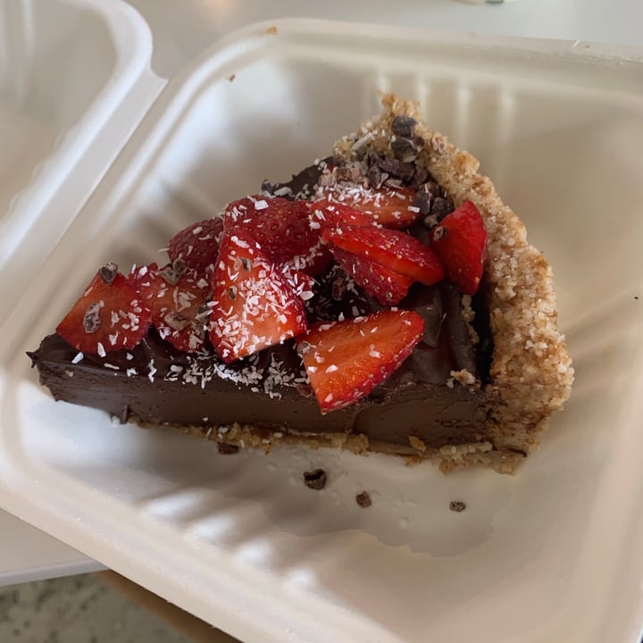 photo of Blended Health Cafe & Catering Homemade Vegan Chocolate Tart shared by @peppadew on  04 Apr 2021 - review