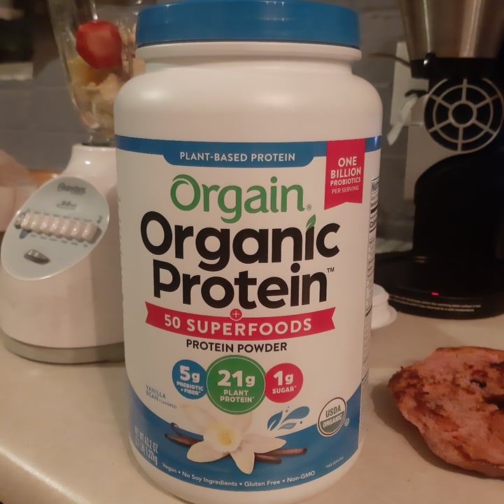 review photo of Orgain Orgain super foods and vanilla bean protein powder shared by @nataliaaruh on 21 Aug 2022 - review