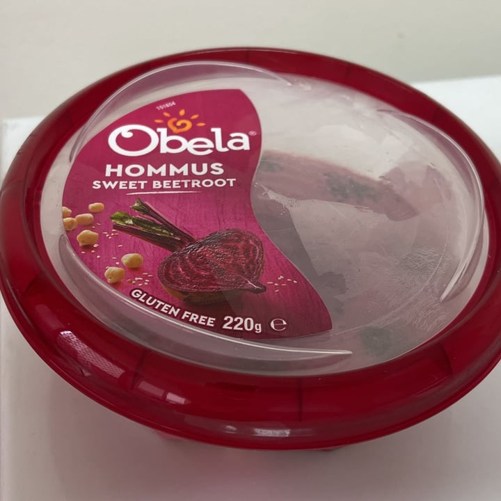 photo of Obela Beetroot hummus shared by @veganadam on  13 Nov 2022 - review