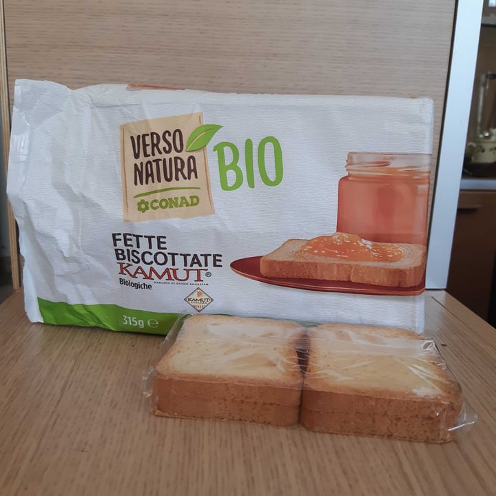 review photo of Verso Natura Conad Veg Fette Biscottate Kamut shared by @alicedella on 14 Apr 2021 - review