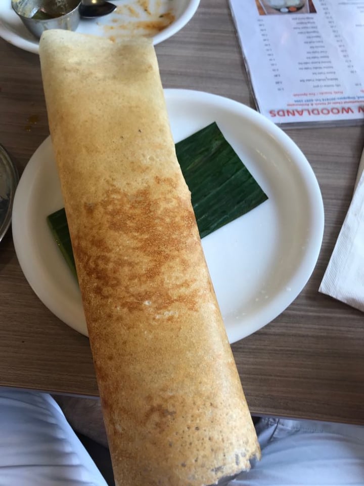 photo of Madras New Woodlands Restaurant Paper masala dosa shared by @mam on  01 Apr 2018 - review