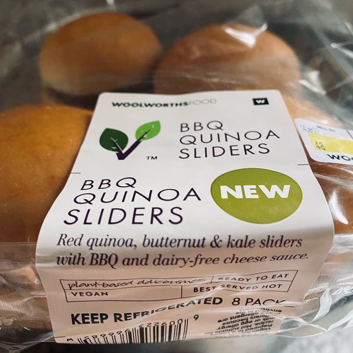 photo of Woolworths Food Bbq quinoa sliders shared by @andrew309 on  11 Jan 2022 - review