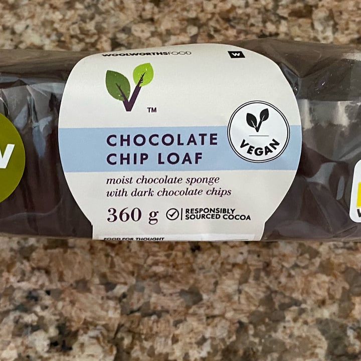 photo of Woolworths Food chocolate chip loaf vegan shared by @sarbearcor on  31 Oct 2021 - review