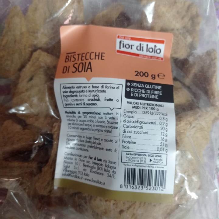 review photo of Fior di Loto Bistecche di soia shared by @mariazuardi on 18 Jun 2022 - review