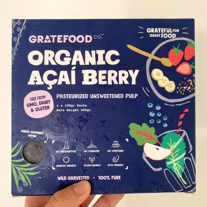 photo of Gratefood CO Organic Acai Berries Unsweetened shared by @ibshl on  08 Aug 2020 - review