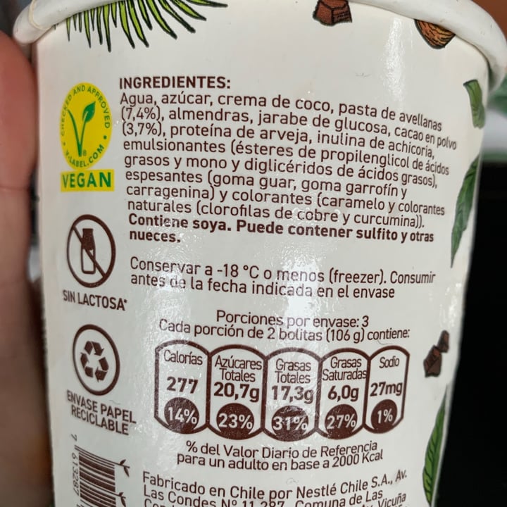 review photo of Savory Helado veggie Cacao Avellana shared by @rociogonzalez on 20 Aug 2021 - review