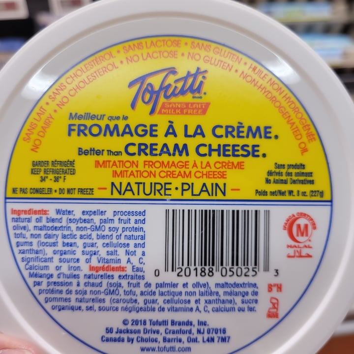 photo of Tofutti Cream cheese Nature shared by @vickienoble on  18 May 2022 - review