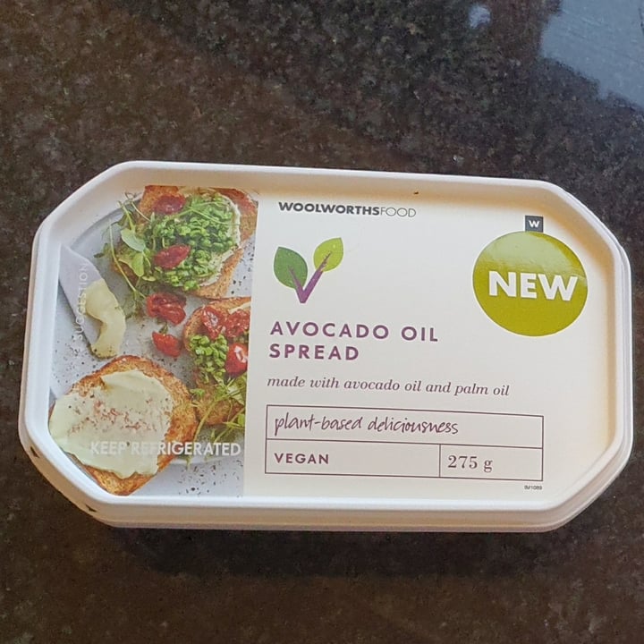 photo of Woolworths Food Avocado oil spread shared by @chickpeaandmushroom on  28 Jul 2020 - review