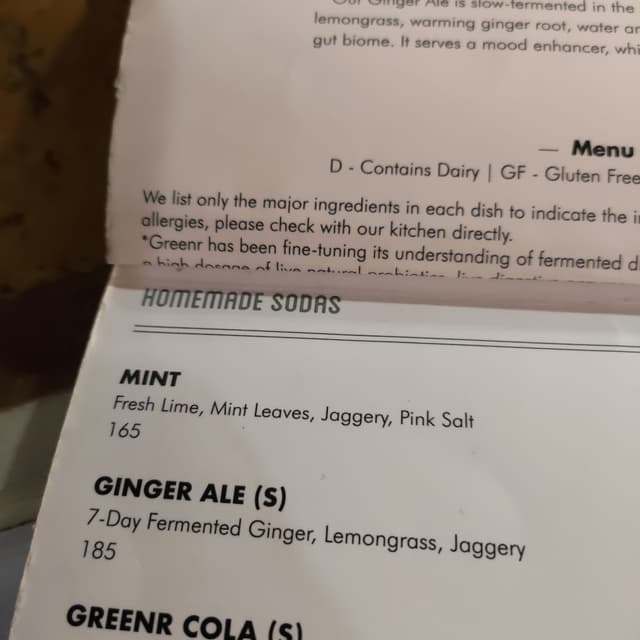 菜肴“Homemade Mint Soda”的照片