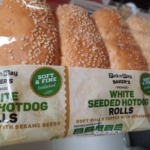 White Seeded Hot Dog Rolls