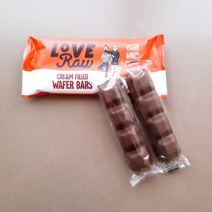 photo of LoveRaw Cre&m Filled Wafer Bars shared by @littleveganpanda on  09 Feb 2021 - review