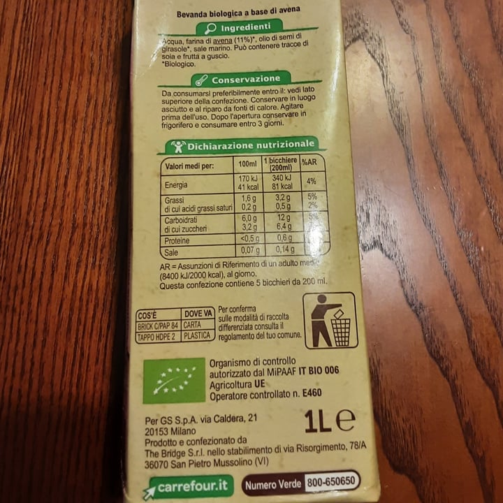 review photo of Carrefour Latte di Avena shared by @estbbn on 27 Jun 2022 - review