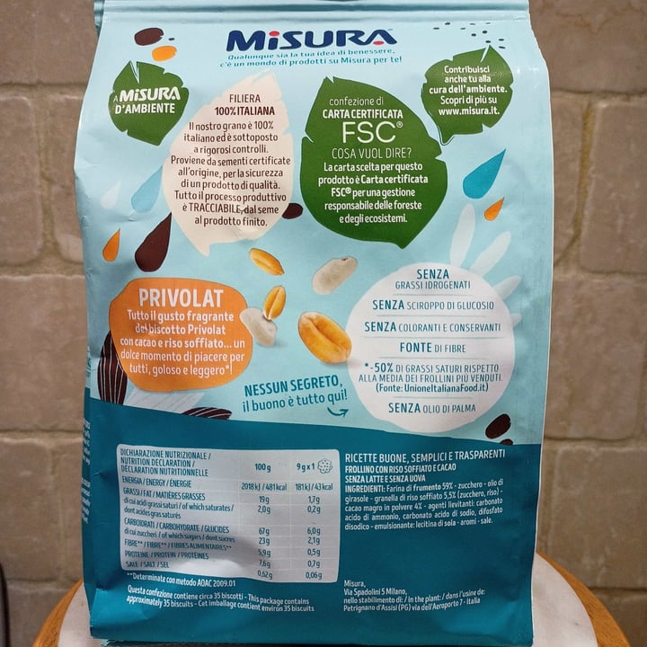 photo of Misura Biscotti con cacao e riso soffiato - Privolat shared by @marinasacco on  02 Apr 2022 - review