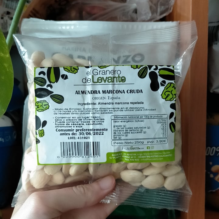 review photo of El granero de levante Almendra marcona cruda shared by @anarkoneja on 12 Jan 2022 - review