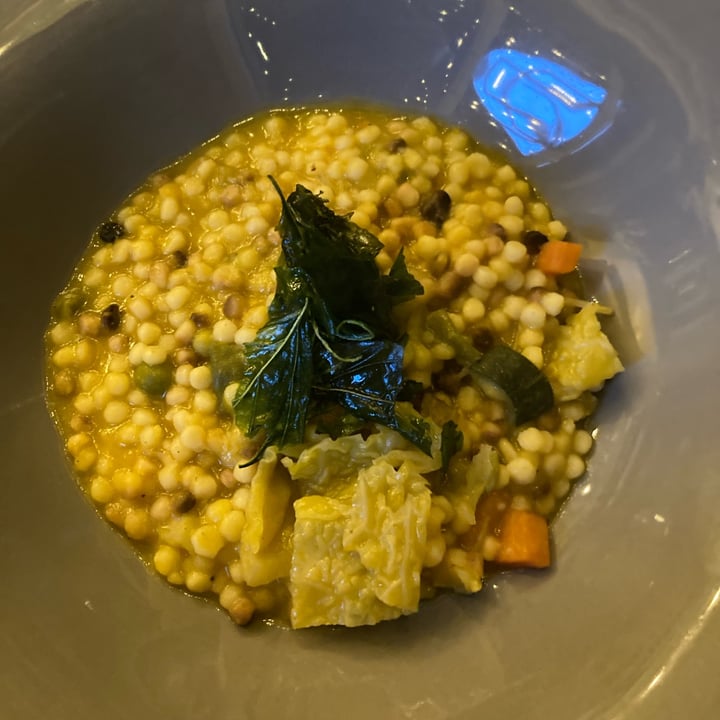 review photo of Brolo Milano - Orto con cucina Fregola Con Ragù Di Verdure shared by @sottolapellepodcast on 06 Apr 2022 - review