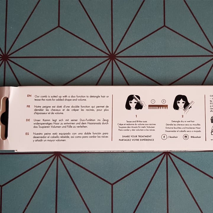 photo of ikoo Pettine Doppia Dentatura shared by @zampalgot on  31 Aug 2022 - review