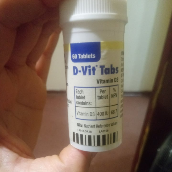 photo of iNova Pharmaceutical (Pty) Ltd D -Vit Tabs vitamin D3 shared by @ladyhawke32 on  31 Jan 2021 - review