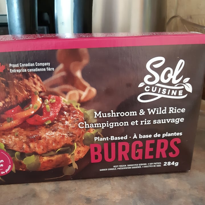 photo of Sol Cuisine Portabello Mushroom And Wild Rice Burgers shared by @plantsinmytummy on  23 Jul 2021 - review