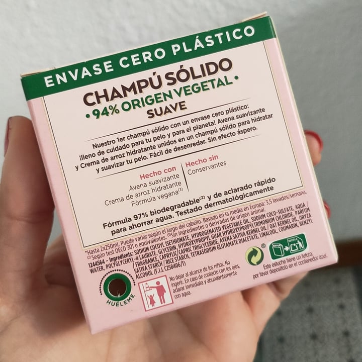 review photo of Garnier Champú sólido Avena shared by @leyihdz on 16 Nov 2021 - review