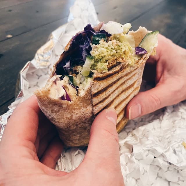 Foto do prato “Falafel Wrap”