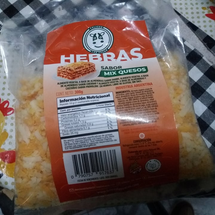 photo of Felices Las Vacas Hebras sabor Mix Quesos shared by @seamosuvoz on  21 Sep 2022 - review